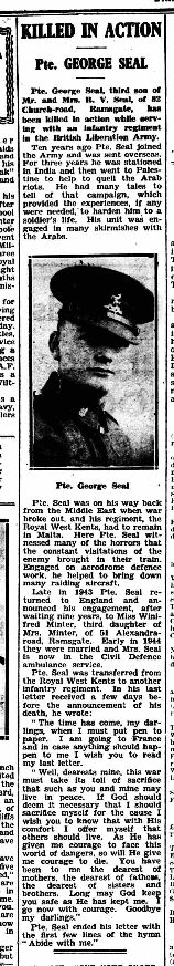 George H Seal 1914 - 1944